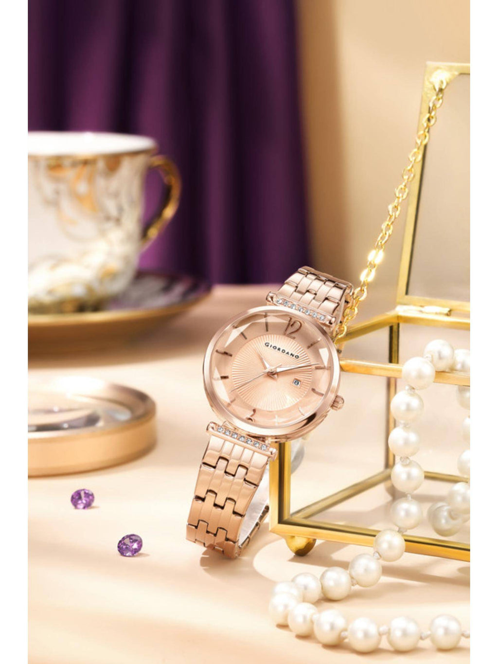 Exquisite Analog Watch for Women - White | W92 - view 10