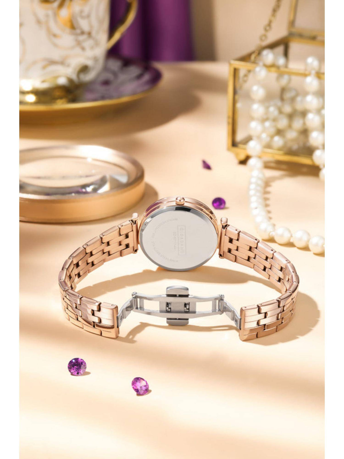 Exquisite Analog Watch for Women - White | W92 - view 12