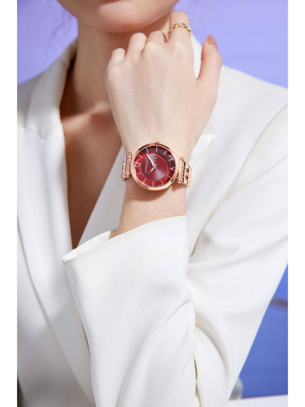 Exquisite Analog Watch for Women - White | W92 - view 20