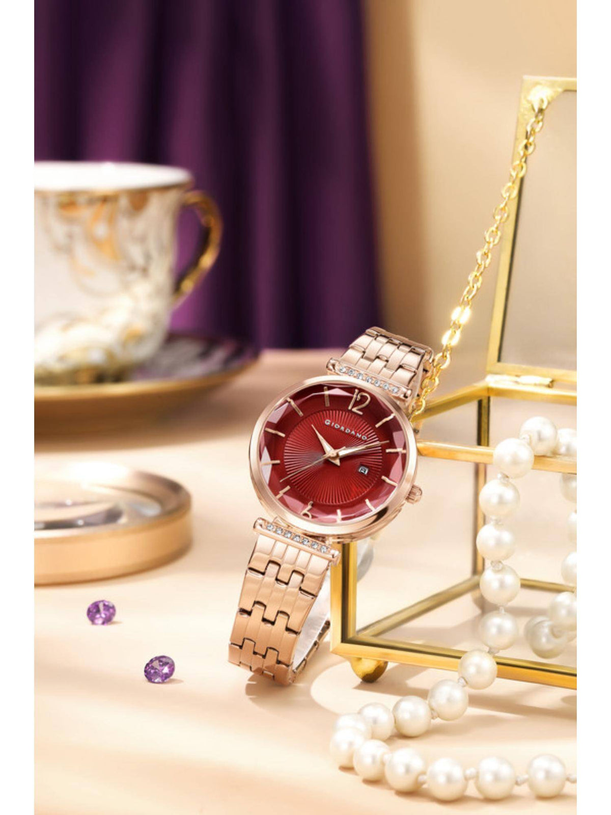 Exquisite Analog Watch for Women - White | W92 - view 22