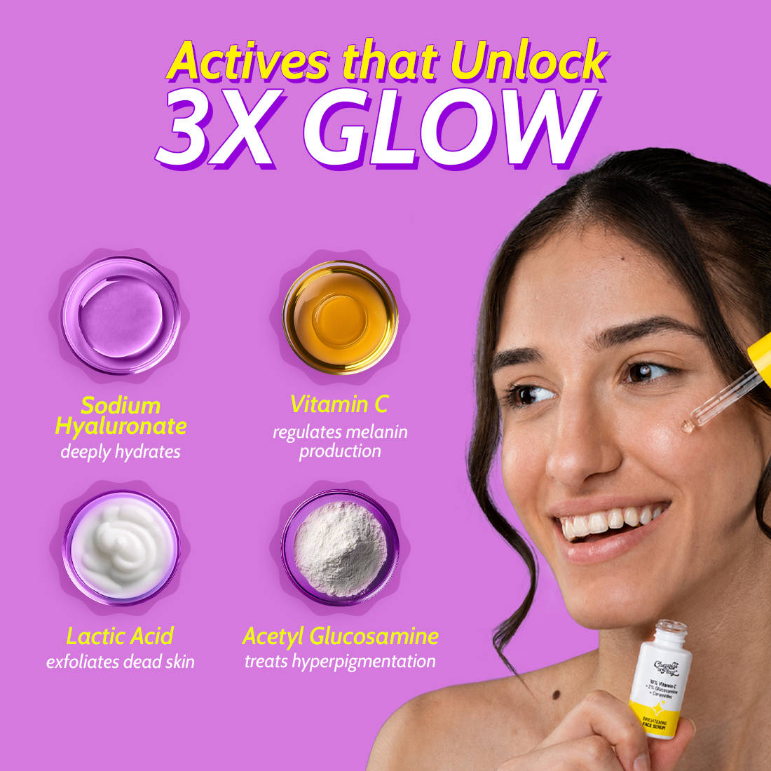 10% Vitamin C Face Serum Brightens Skin Treats Dark Spots & Hyperpigmentation | FC3 - view 4