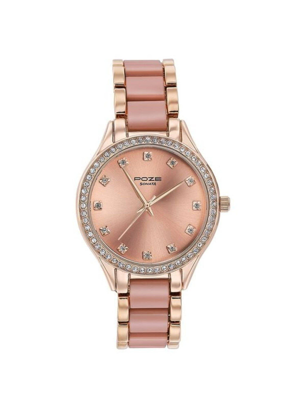 Women POZE DROP 4 Grey Dial Metal Strap Analog Watch - SP80054KM02W | W92 - view 6