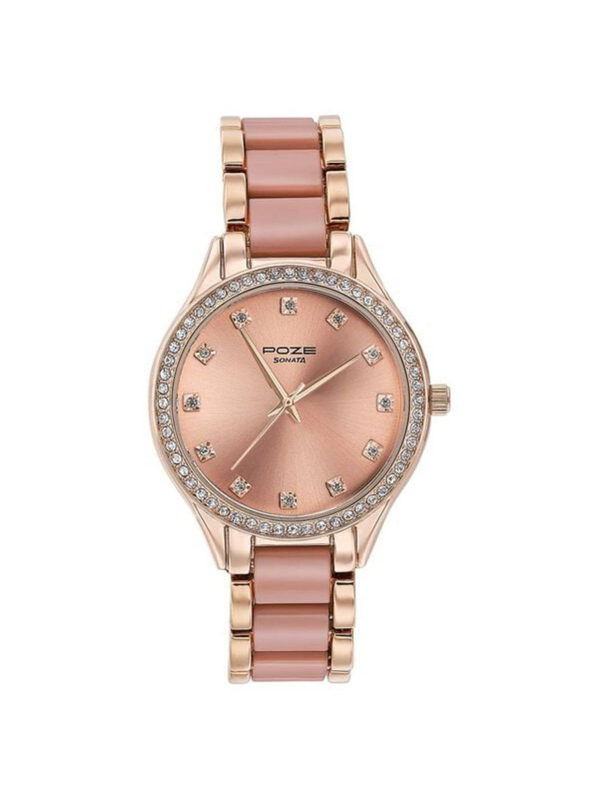 Women POZE DROP 4 Grey Dial Metal Strap Analog Watch - SP80054KM02W | W92 - view 6