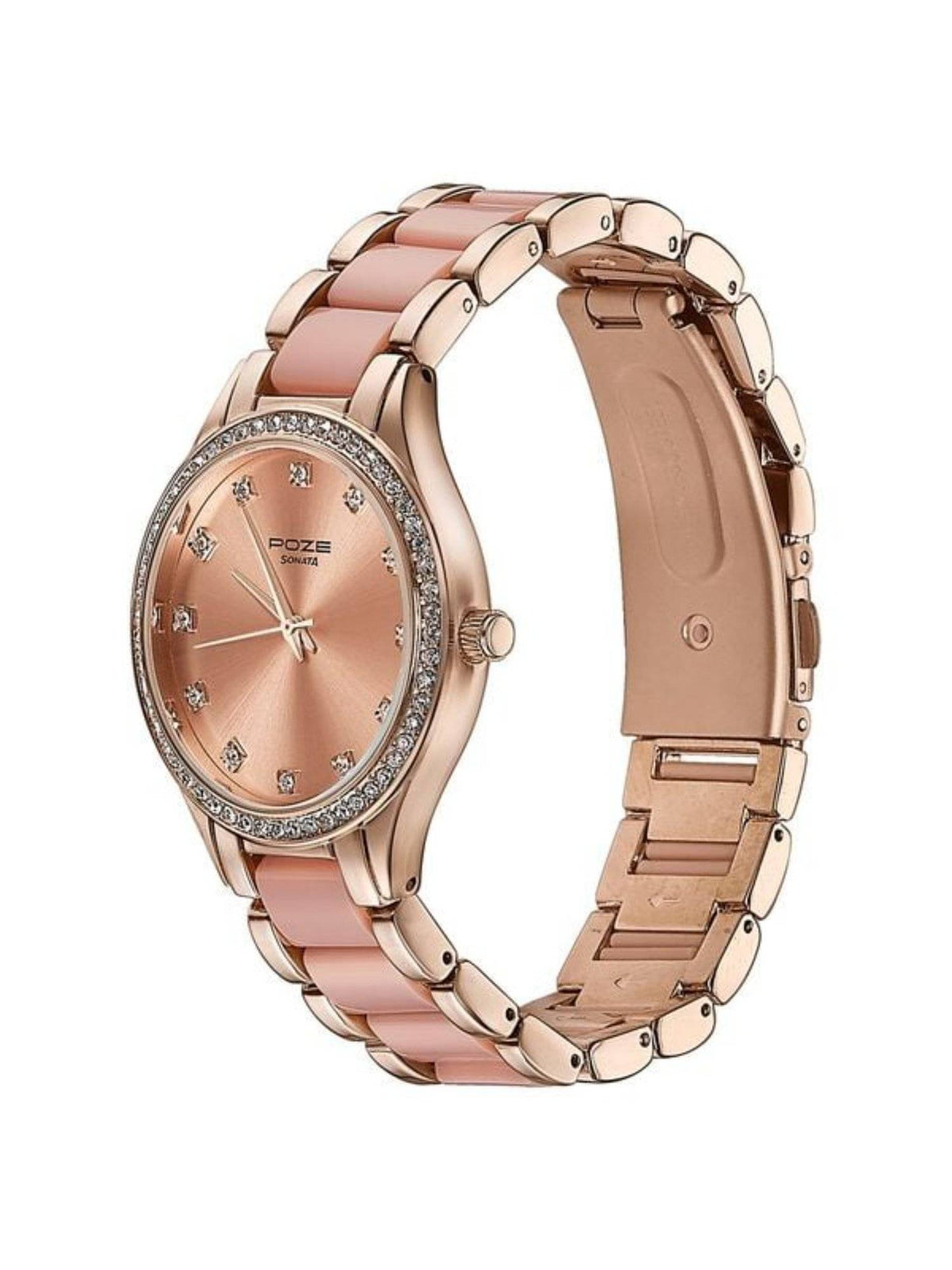 Women POZE DROP 4 Grey Dial Metal Strap Analog Watch - SP80054KM02W | W92 - view 9