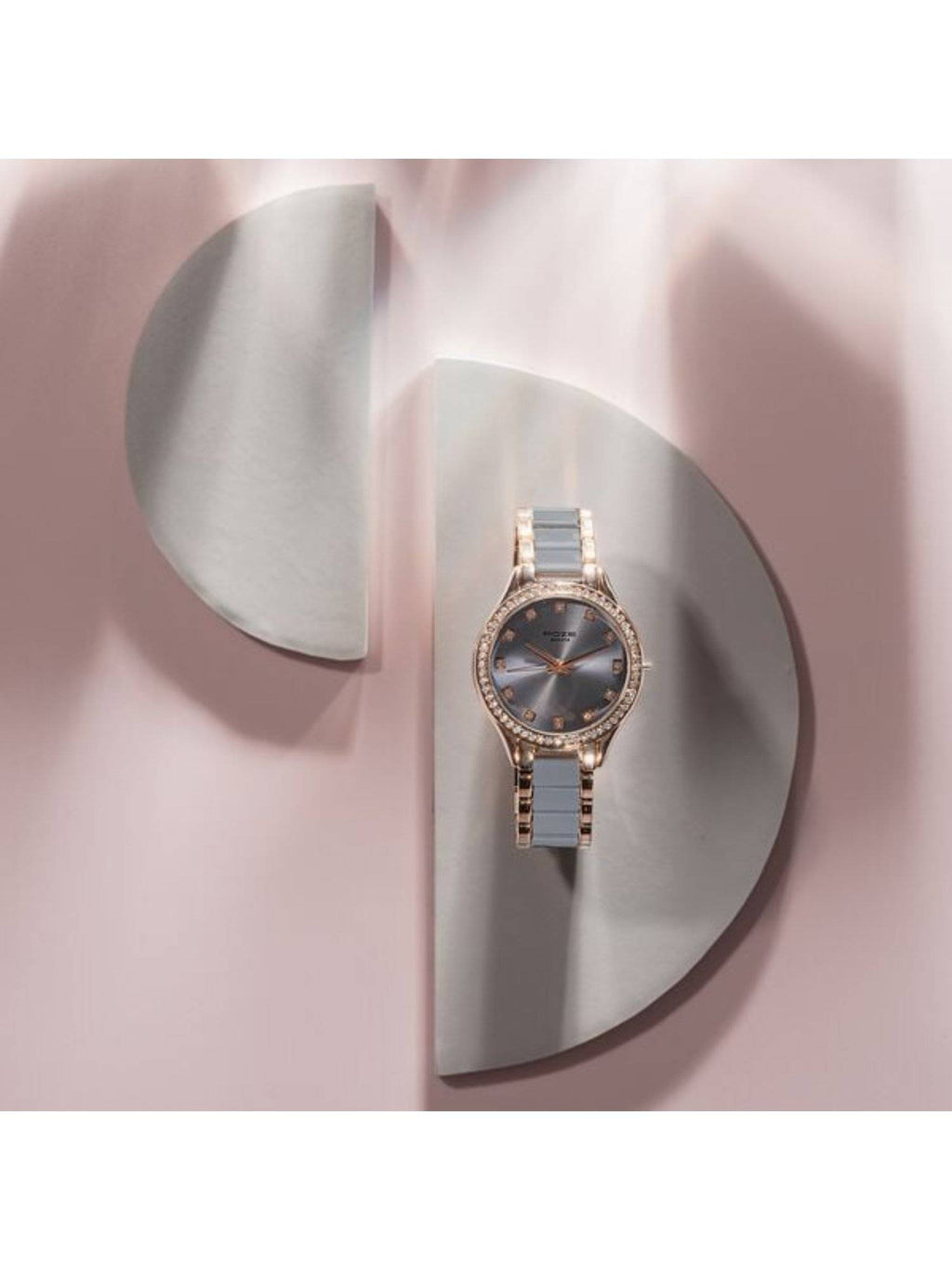 Women POZE DROP 4 Grey Dial Metal Strap Analog Watch - SP80054KM02W | W92 - view 1