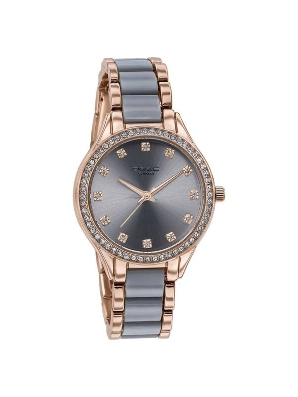 Women POZE DROP 4 Grey Dial Metal Strap Analog Watch - SP80054KM02W | W92 - view 3
