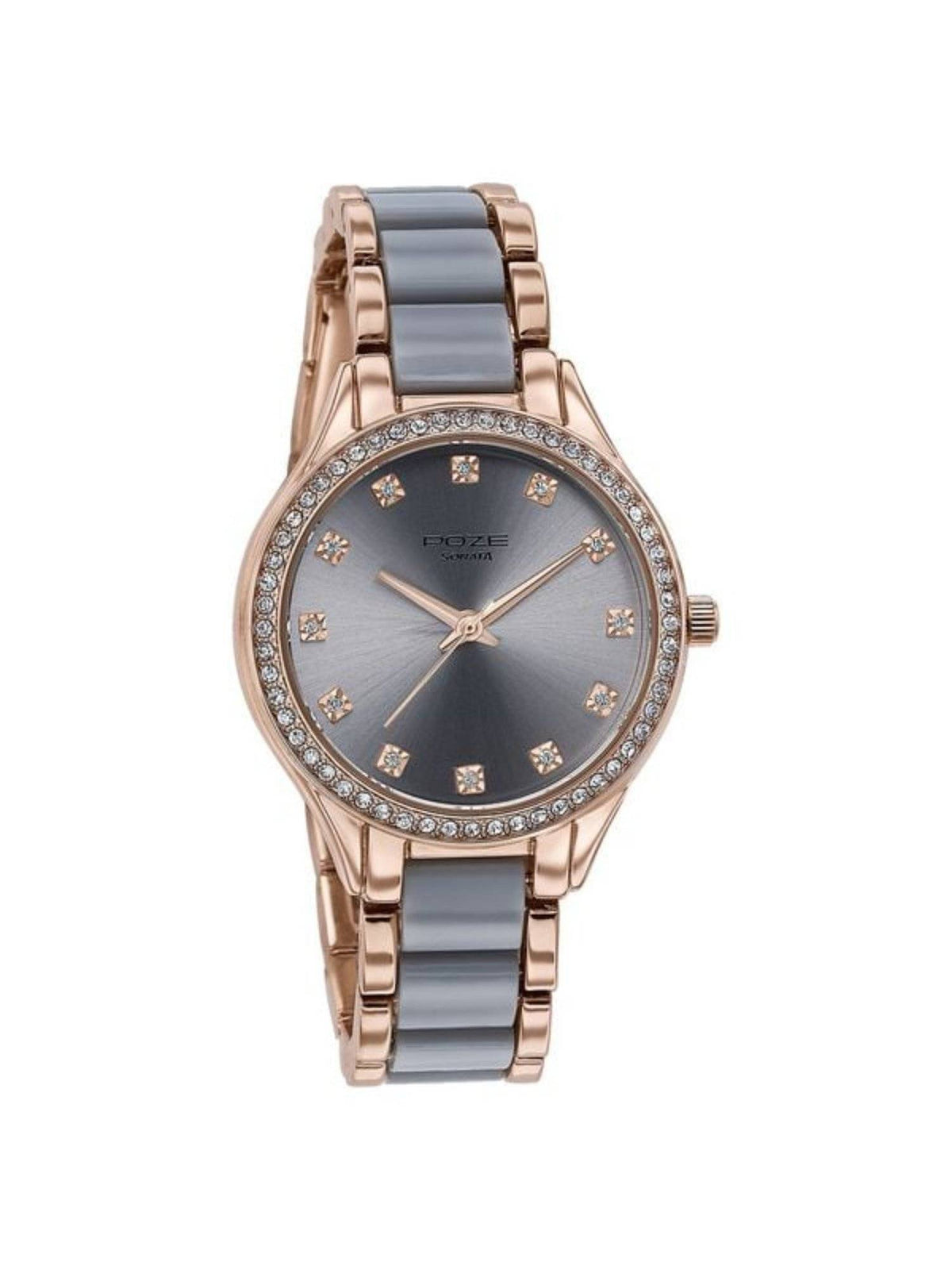 Women POZE DROP 4 Grey Dial Metal Strap Analog Watch - SP80054KM02W | W92 - view 3