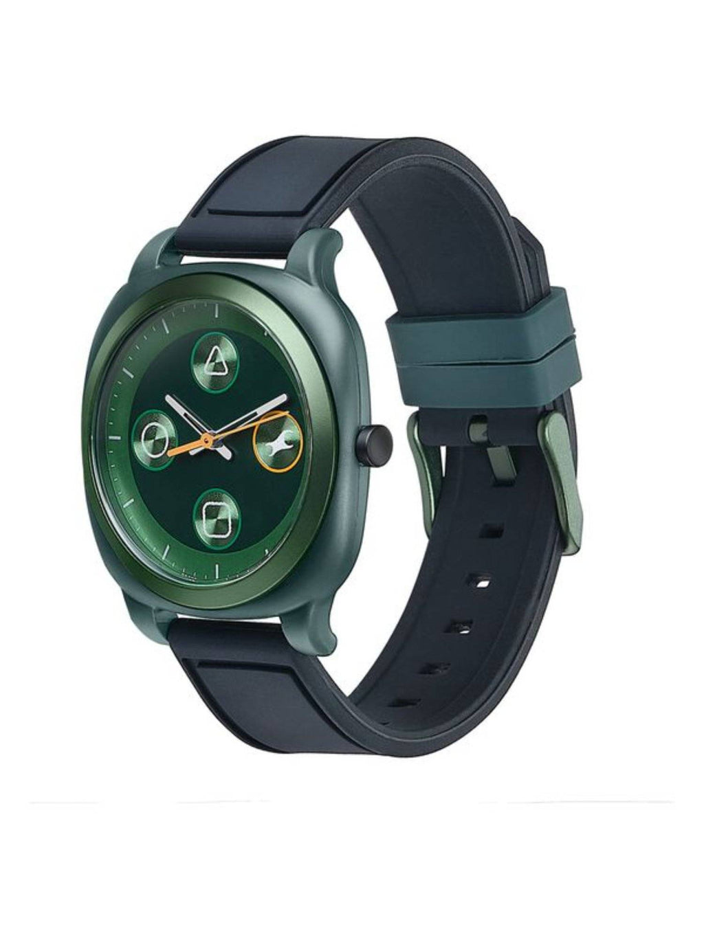 Unisex Hype Retro Aracde Green Dial Silicone Strap Analog Watch - 68034PP09W | W92 - view 3