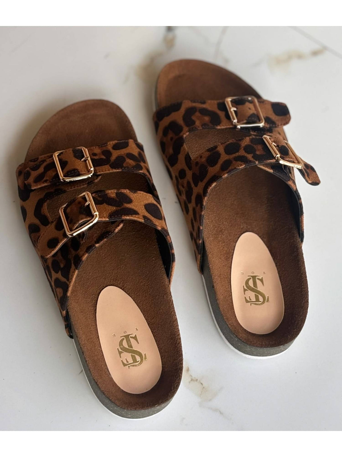 Leopard Print Flat Sandals | SD89 - view 3