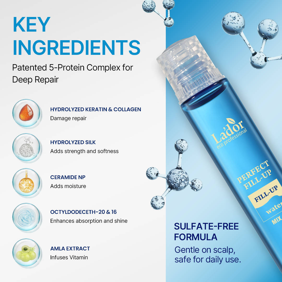 Perfect Hair Fill-Up (Korean Hair Ampoule) - Protein Boost Treatment for Dry & Damaged Hair | H85 - view 5