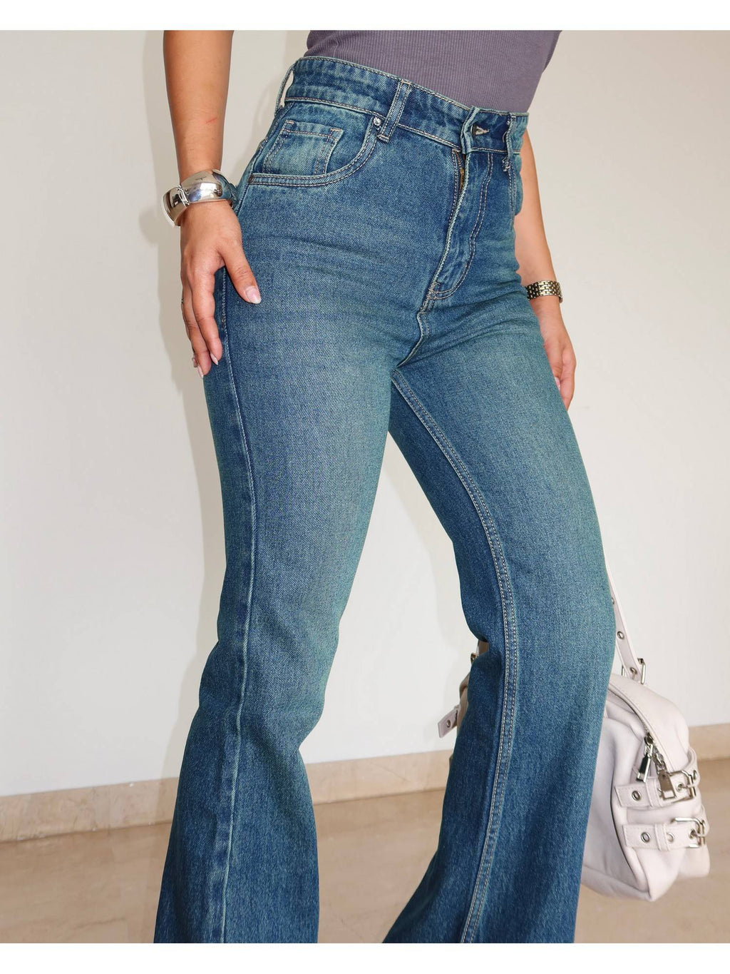 Dusk Wash Bootcut Blue Jeans | BT10 - view 2