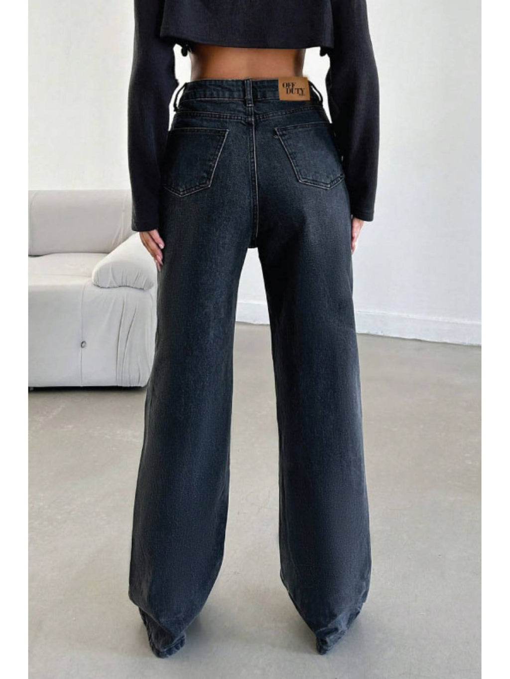 Deep Night Wide Leg Blue Jeans | WL90 - view 2