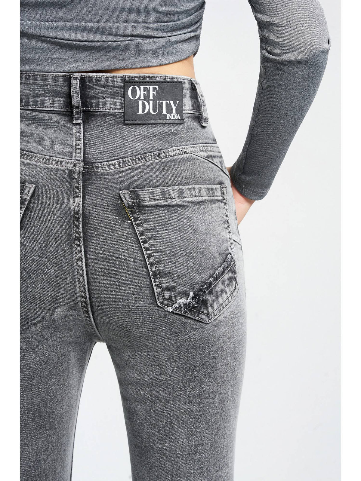 Vapor Fade Bootcut Grey Jeans | BT10 - view 5