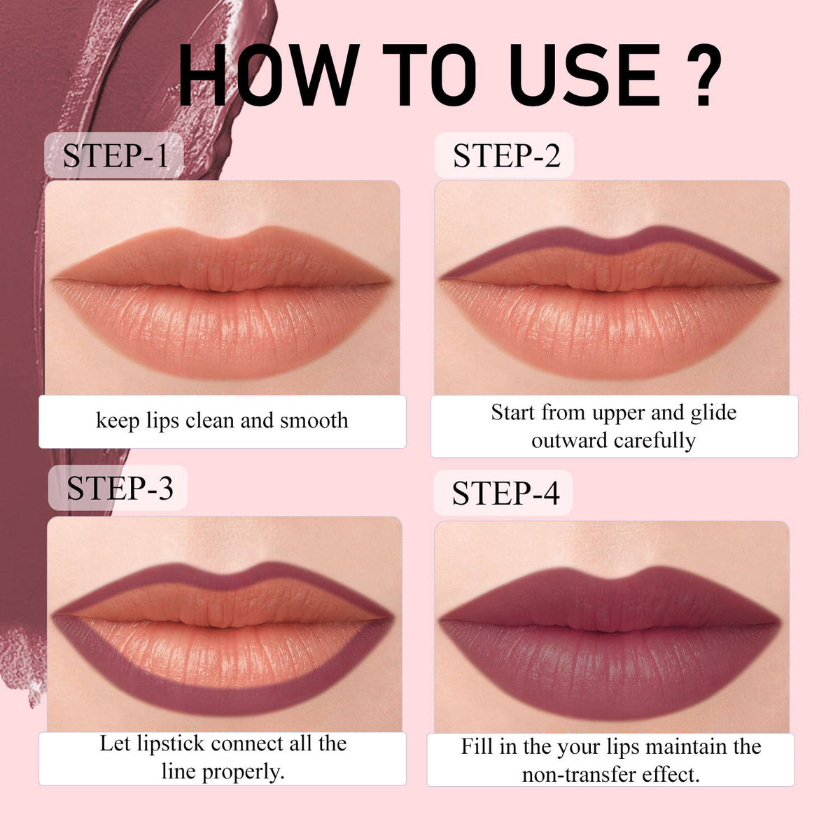 Play All Day Non Transfer Lipstick | L12 - view 5