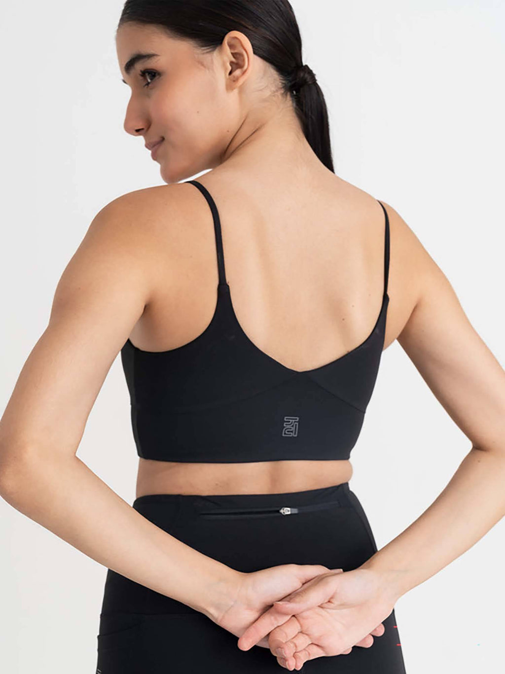 Mauve Zen Cross Back Lightly Padded with Removable Cups Sports Bra | sb09 - view 15