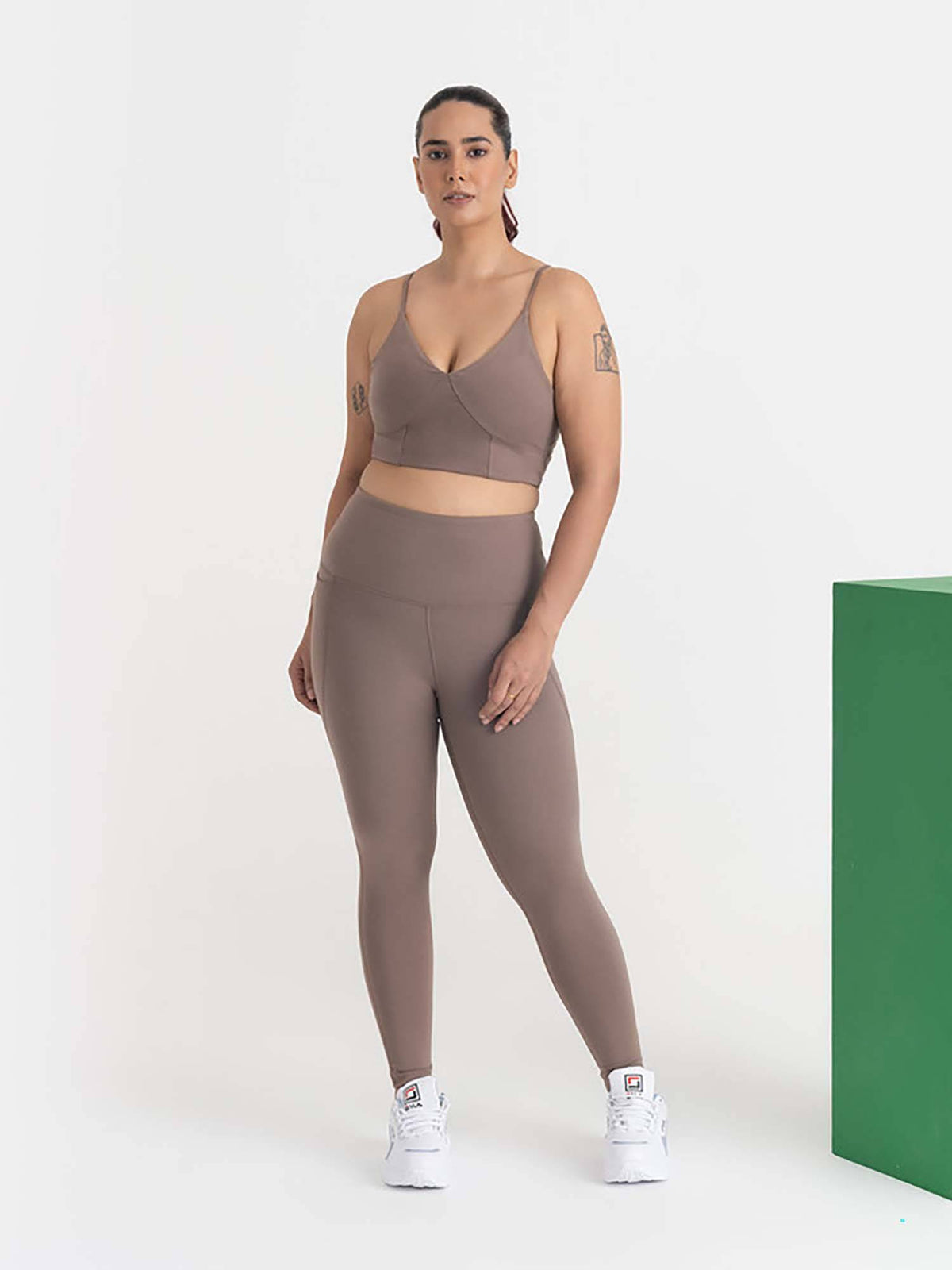 Mauve Zen Cross Back Lightly Padded with Removable Cups Sports Bra | sb09 - view 35