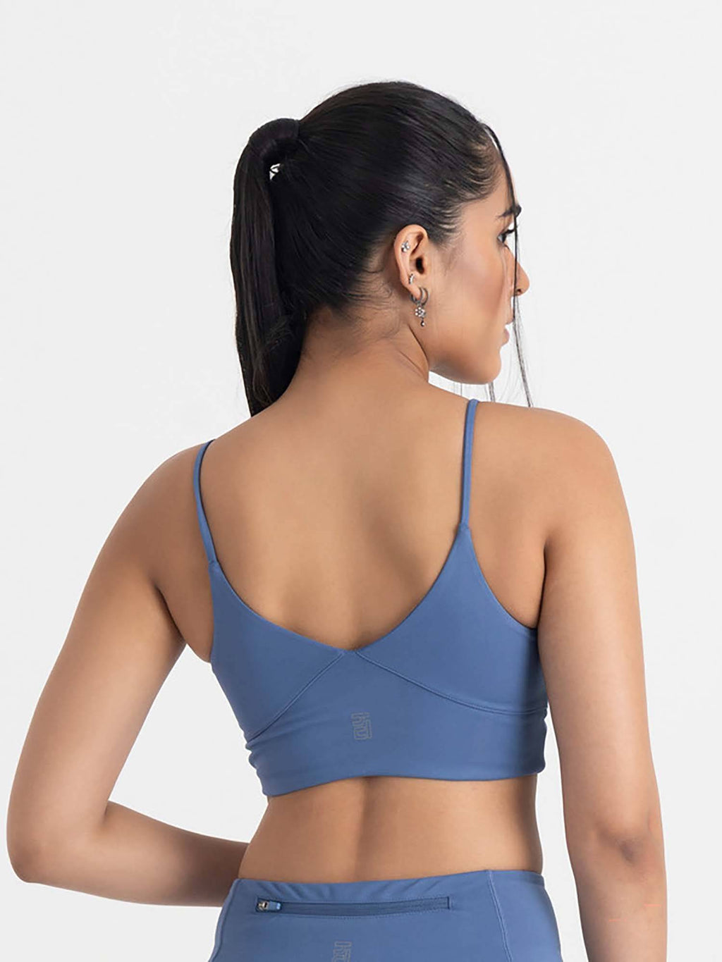 Mauve Zen Cross Back Lightly Padded with Removable Cups Sports Bra | sb09 - view 38