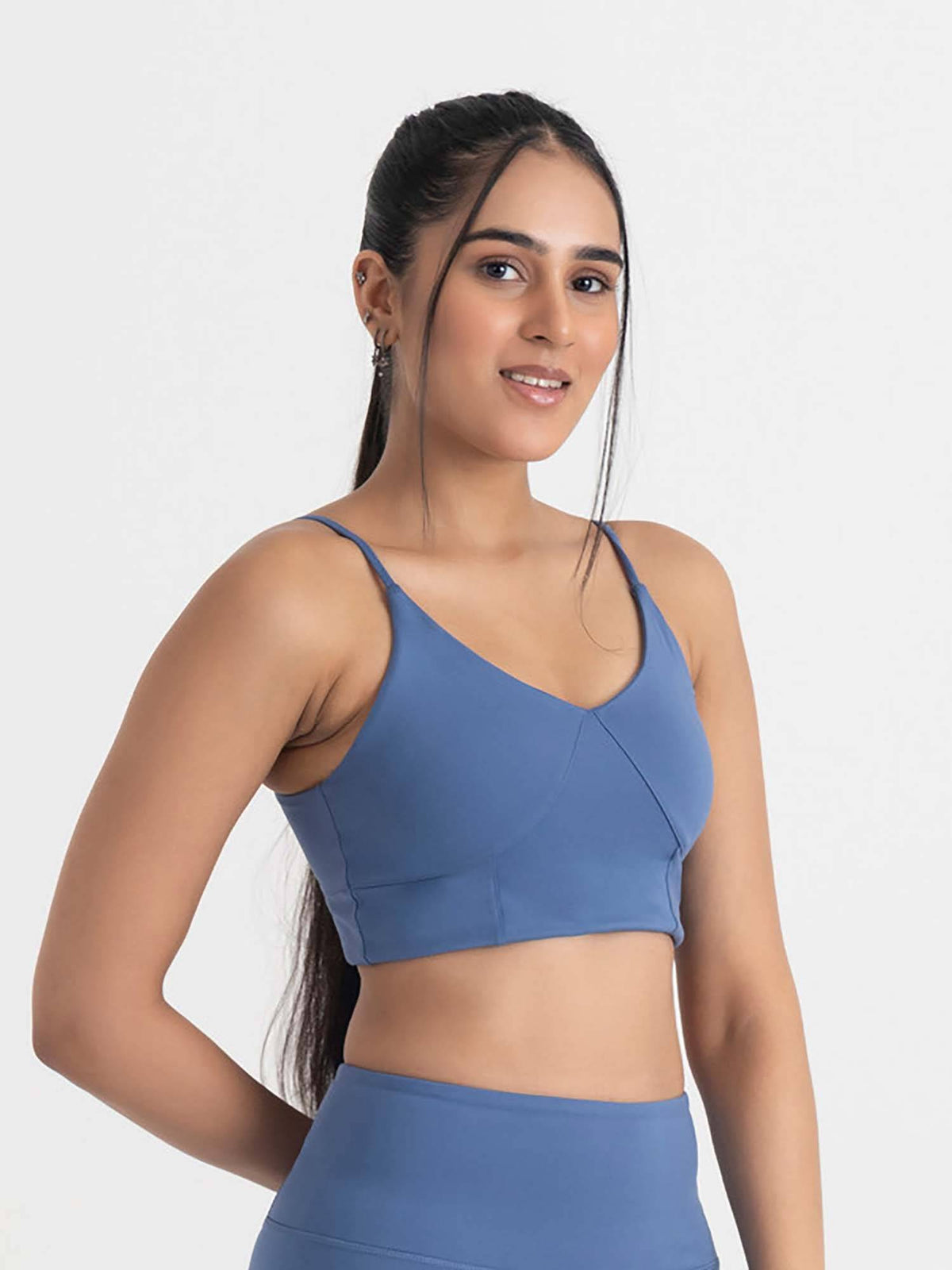 Mauve Zen Cross Back Lightly Padded with Removable Cups Sports Bra | sb09 - view 39