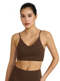Mauve Zen Cross Back Lightly Padded with Removable Cups Sports Bra | sb09 - view 54