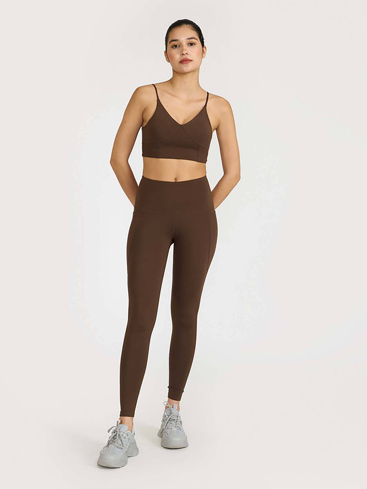 Mauve Zen Cross Back Lightly Padded with Removable Cups Sports Bra | sb09 - view 58