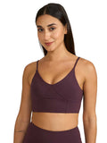 Mauve Zen Cross Back Lightly Padded with Removable Cups Sports Bra | sb09 - view 25
