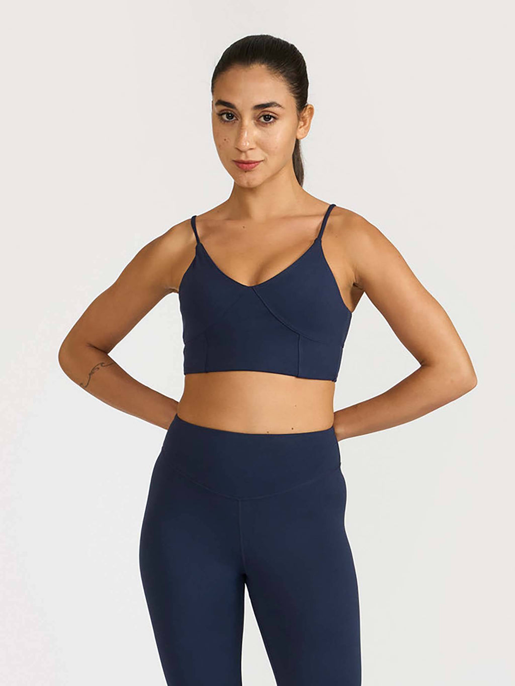 Mauve Zen Cross Back Lightly Padded with Removable Cups Sports Bra | sb09 - view 10