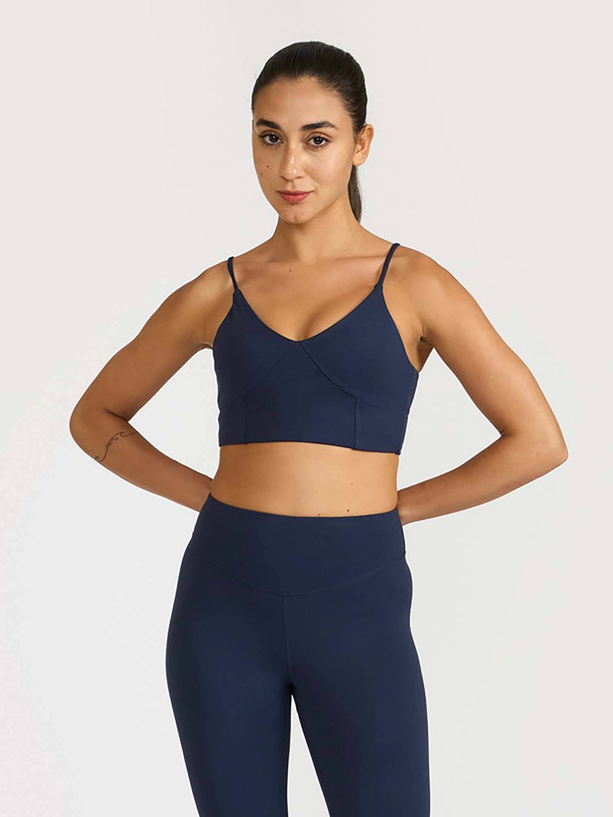 Mauve Zen Cross Back Lightly Padded with Removable Cups Sports Bra | sb09 - view 10