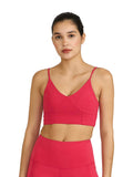 Mauve Zen Cross Back Lightly Padded with Removable Cups Sports Bra | sb09 - view 49