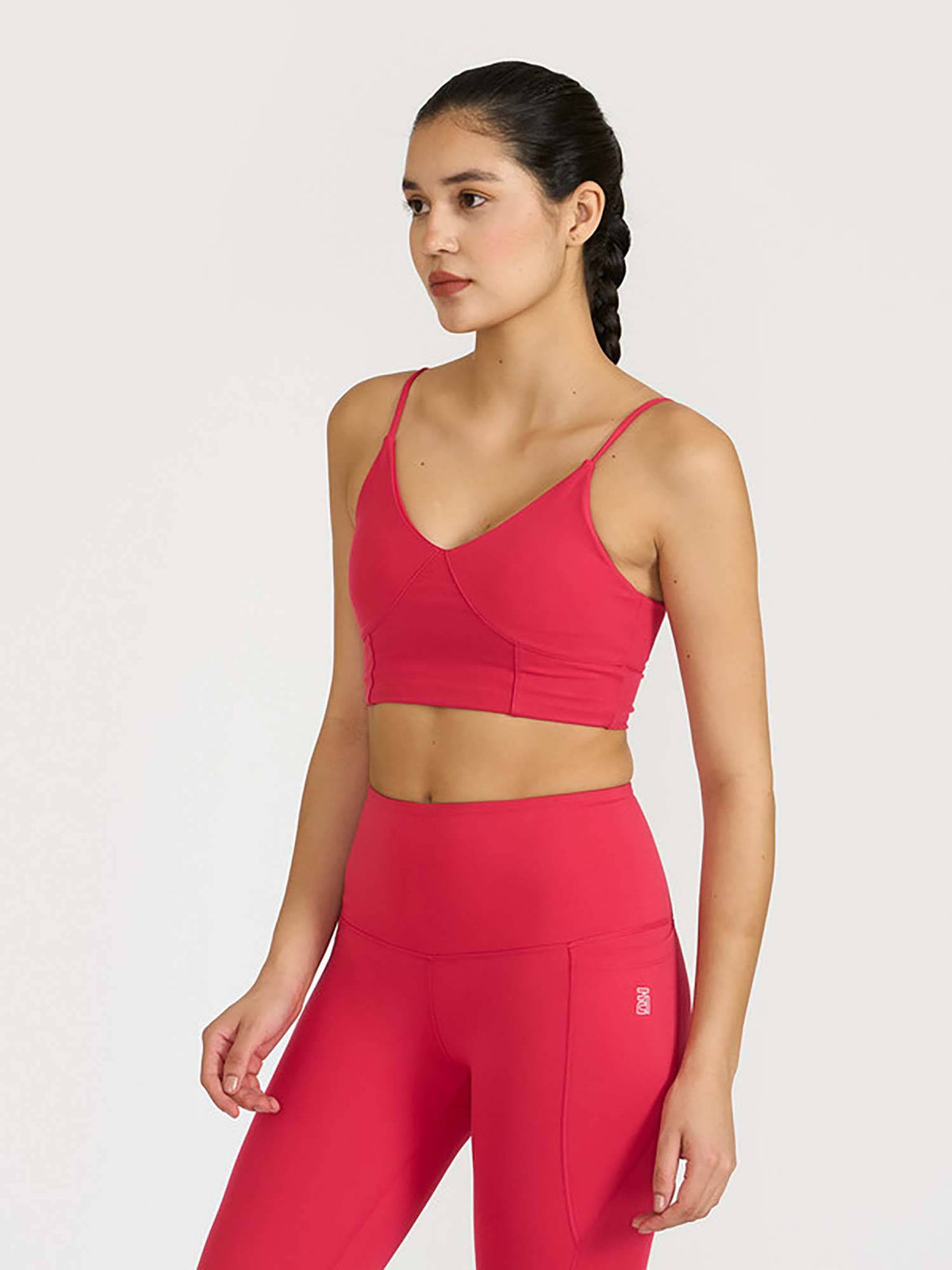 Mauve Zen Cross Back Lightly Padded with Removable Cups Sports Bra | sb09 - view 51