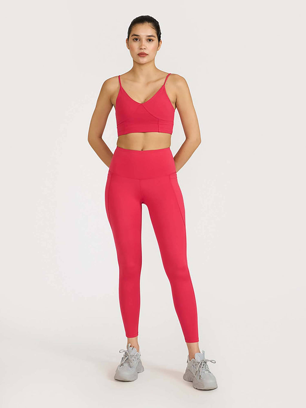Mauve Zen Cross Back Lightly Padded with Removable Cups Sports Bra | sb09 - view 53