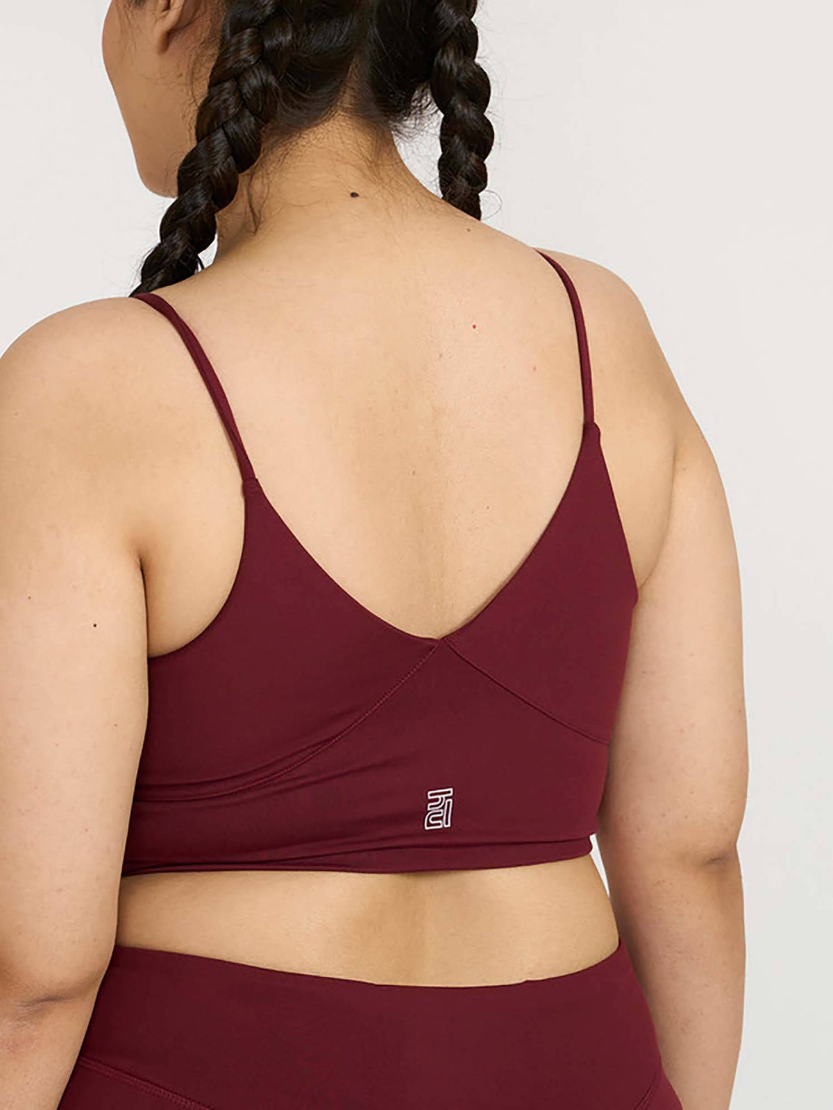 Mauve Zen Cross Back Lightly Padded with Removable Cups Sports Bra | sb09 - view 44