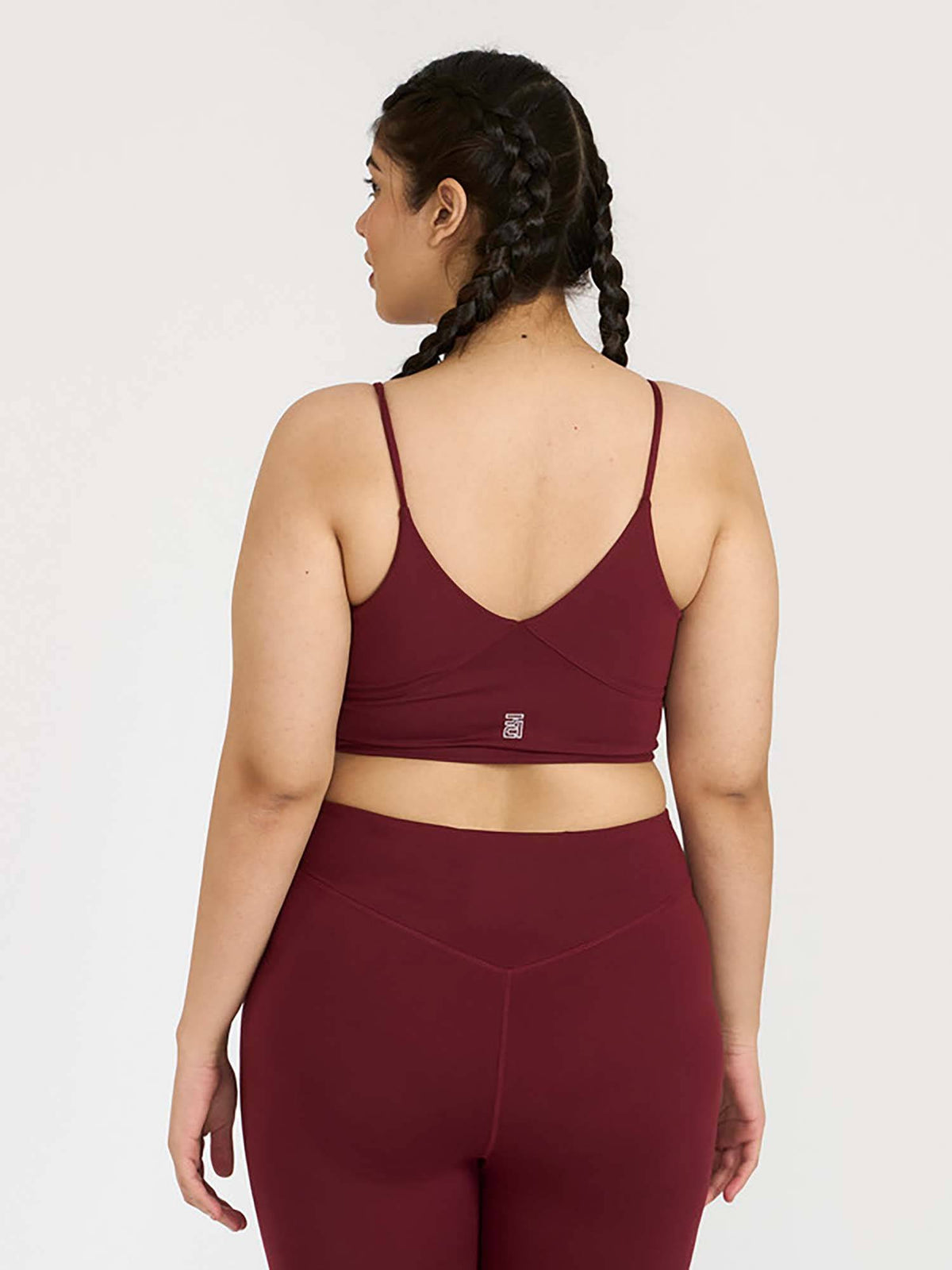 Mauve Zen Cross Back Lightly Padded with Removable Cups Sports Bra | sb09 - view 46
