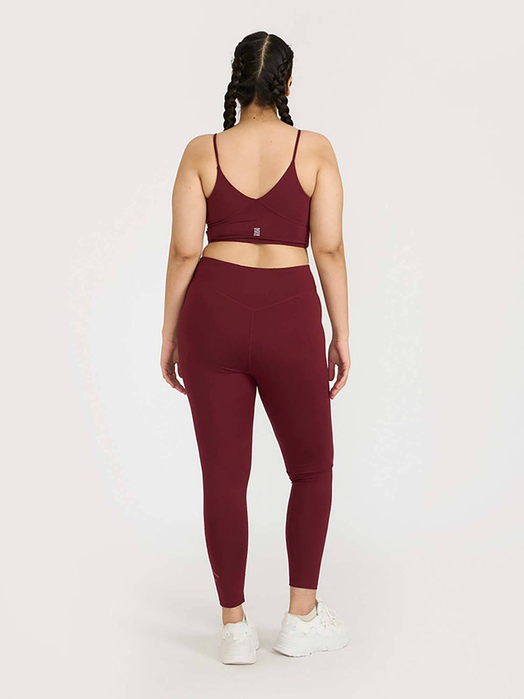 Mauve Zen Cross Back Lightly Padded with Removable Cups Sports Bra | sb09 - view 47