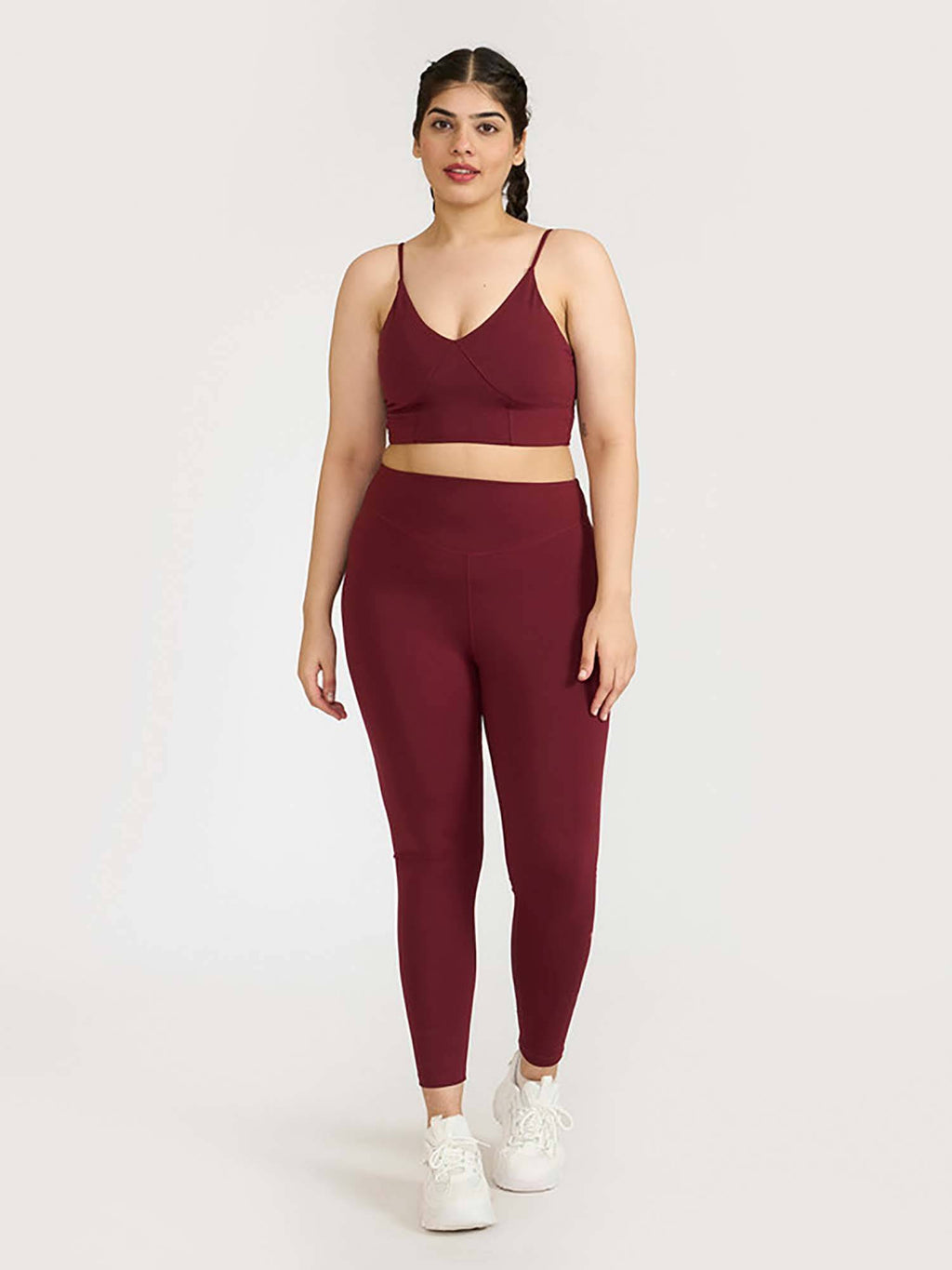 Mauve Zen Cross Back Lightly Padded with Removable Cups Sports Bra | sb09 - view 48