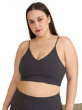 Mauve Zen Cross Back Lightly Padded with Removable Cups Sports Bra | sb09 - view 19