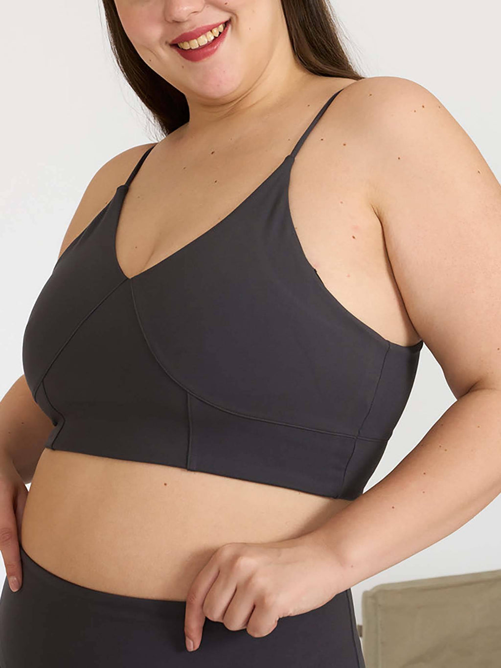 Mauve Zen Cross Back Lightly Padded with Removable Cups Sports Bra | sb09 - view 22