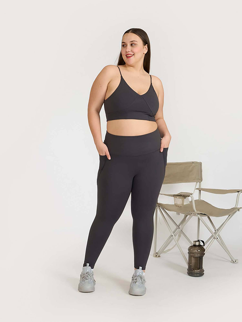 Mauve Zen Cross Back Lightly Padded with Removable Cups Sports Bra | sb09 - view 24