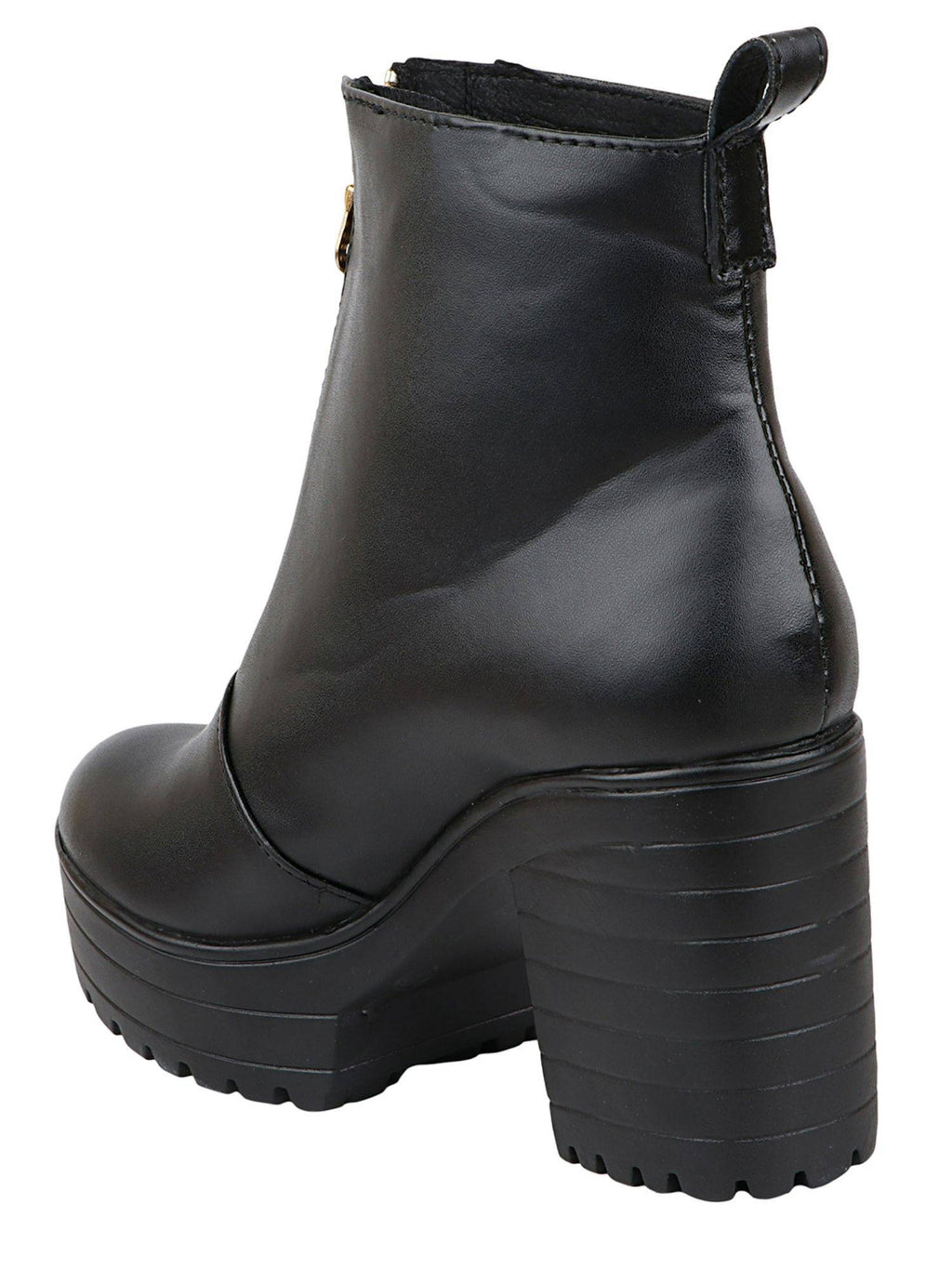 Women Solid Black Boots | BT61 - view 2