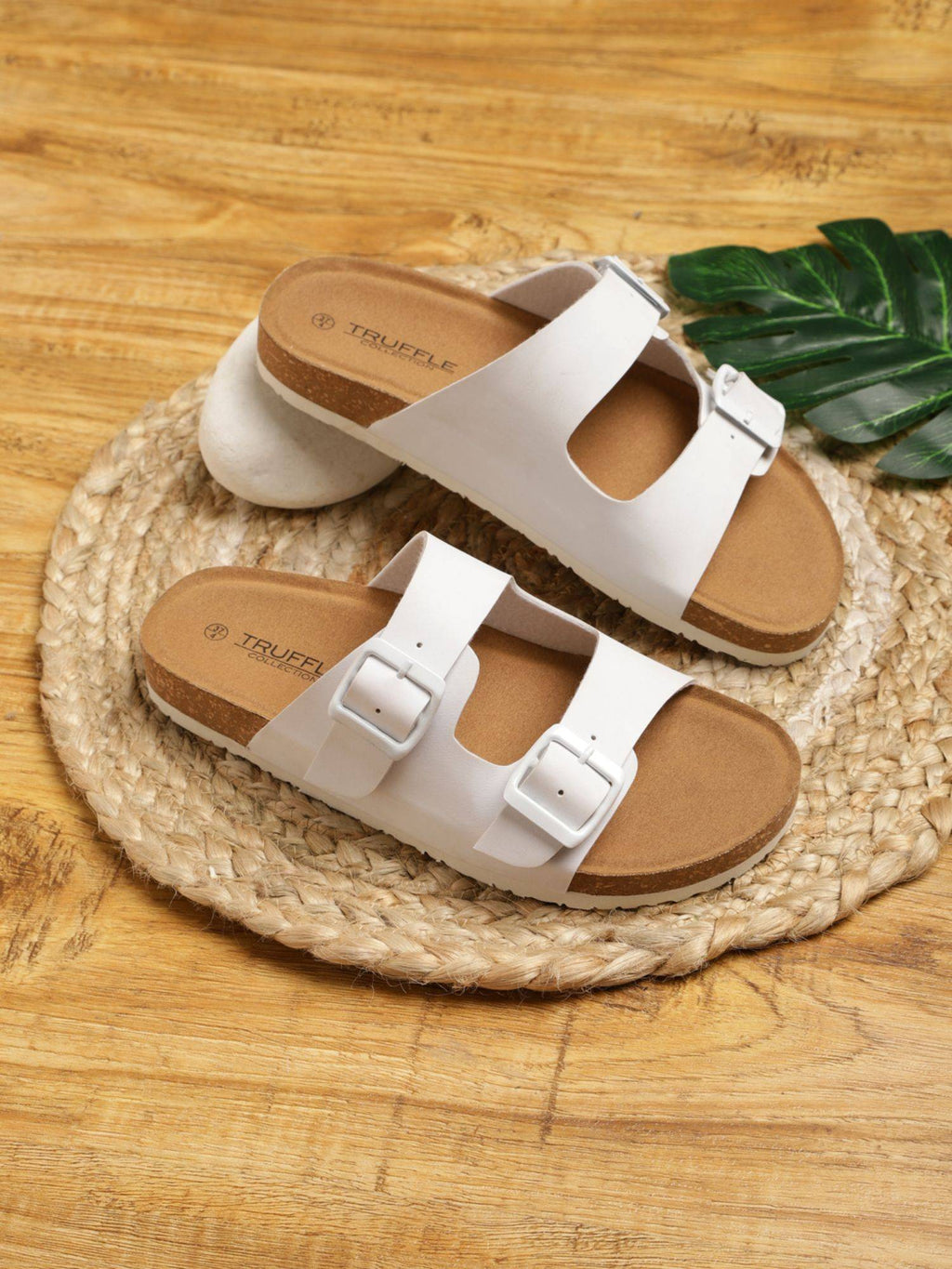 White Solid Flats | SD89 - view 1