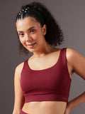 Women Navy Blue Solid Removable Pads Sports Bra | sb09 - view 8