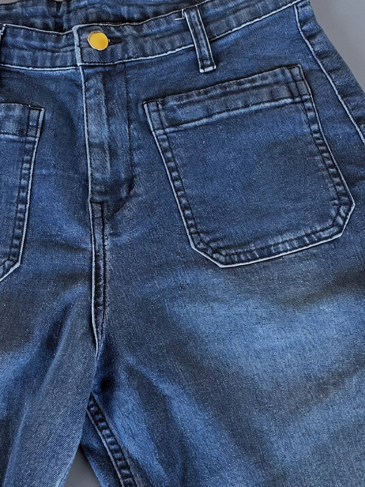 Blue Front Pocket Straight Fit Jeans | ST23 - view 5