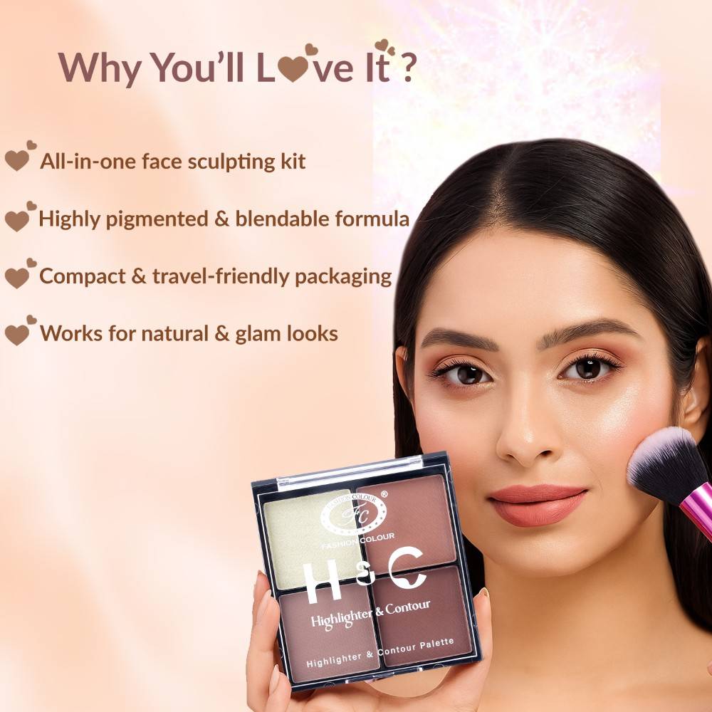 H & C Highlighter & Contour Palette Radiant Glow | F14 - view 3