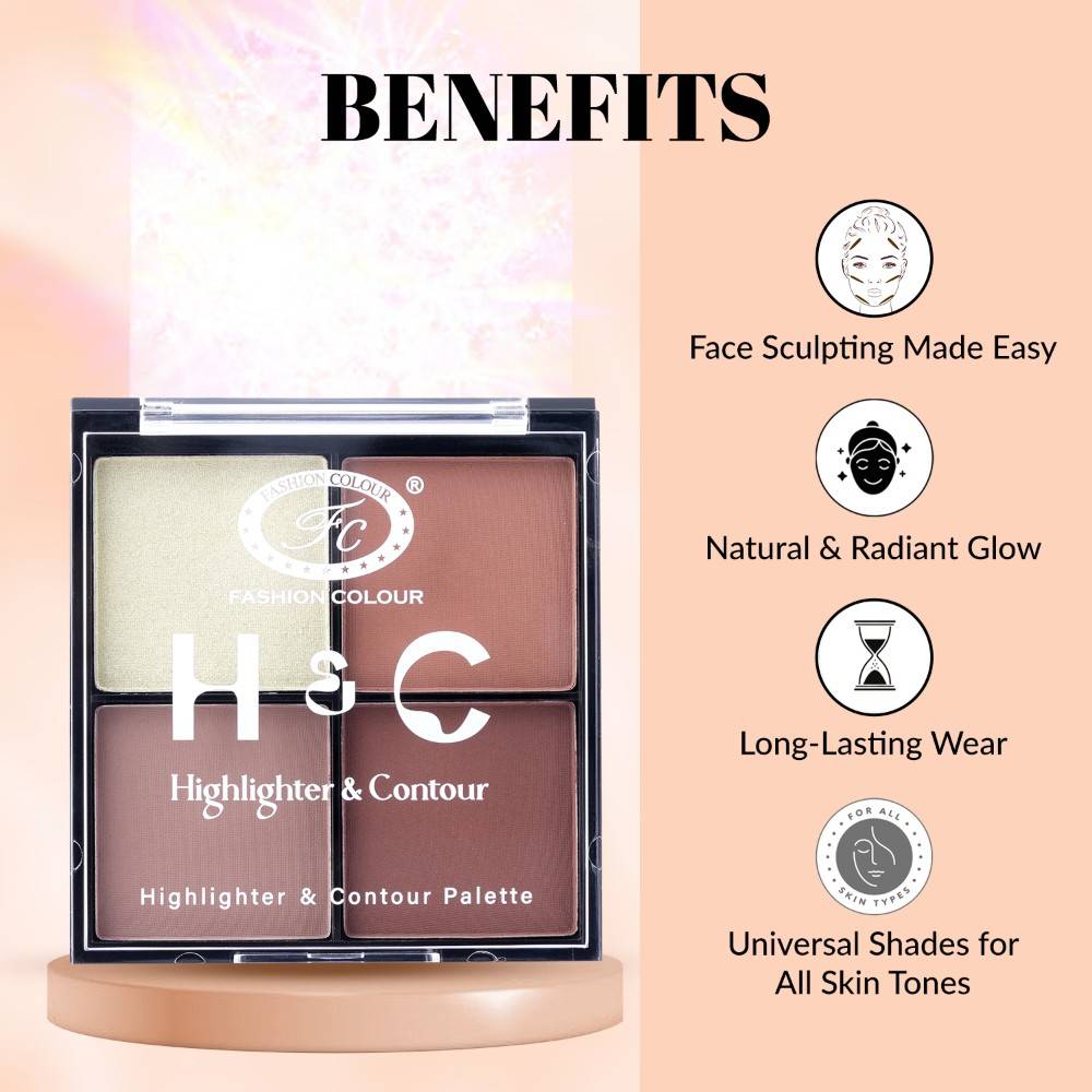 H & C Highlighter & Contour Palette Radiant Glow | F14 - view 4