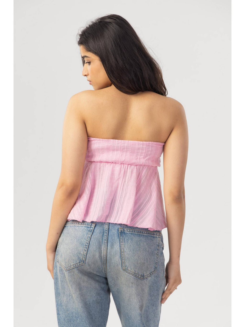 Blue Front Slit Halter Top | HT67 - view 10