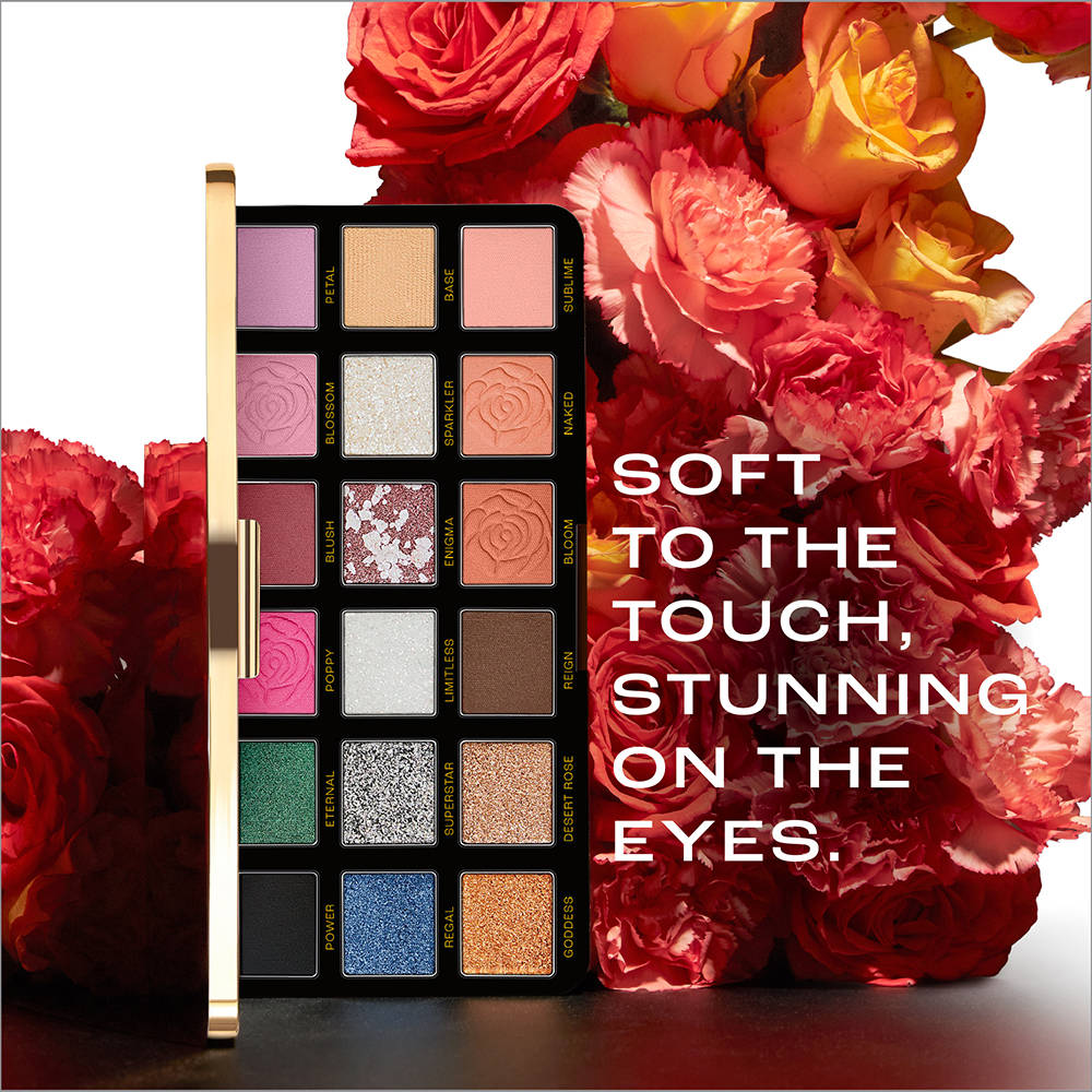 Rouge Bloom Eyeshadow Pro-Palette, 18 Shades For Infinite Looks, Infused With Rose Oil | E20 - view 11