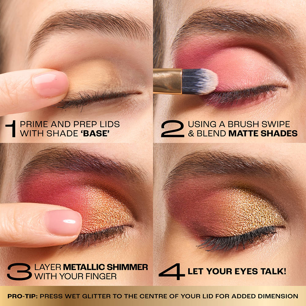 Rouge Bloom Eyeshadow Pro-Palette, 18 Shades For Infinite Looks, Infused With Rose Oil | E20 - view 6
