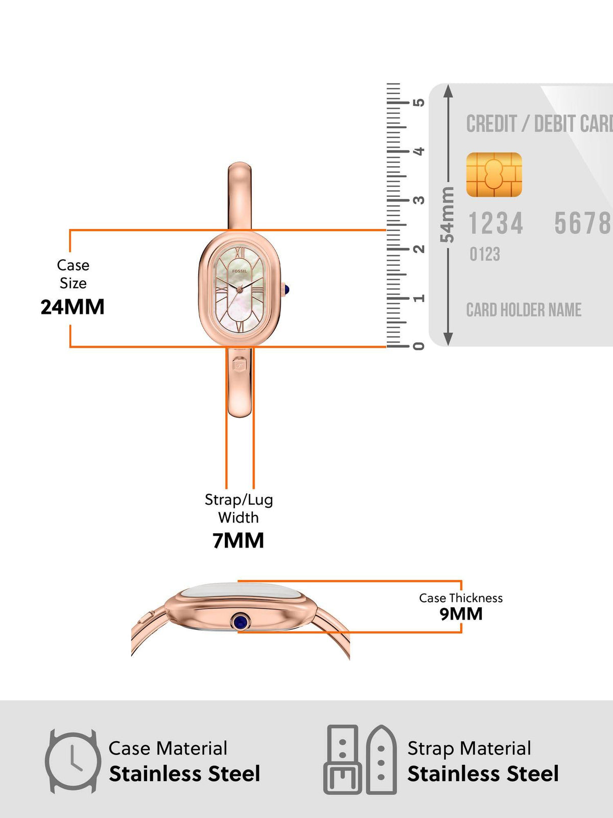 White Sloan Rose Gold Toned Women Quartz Watch (ES5472) | W92 - view 5