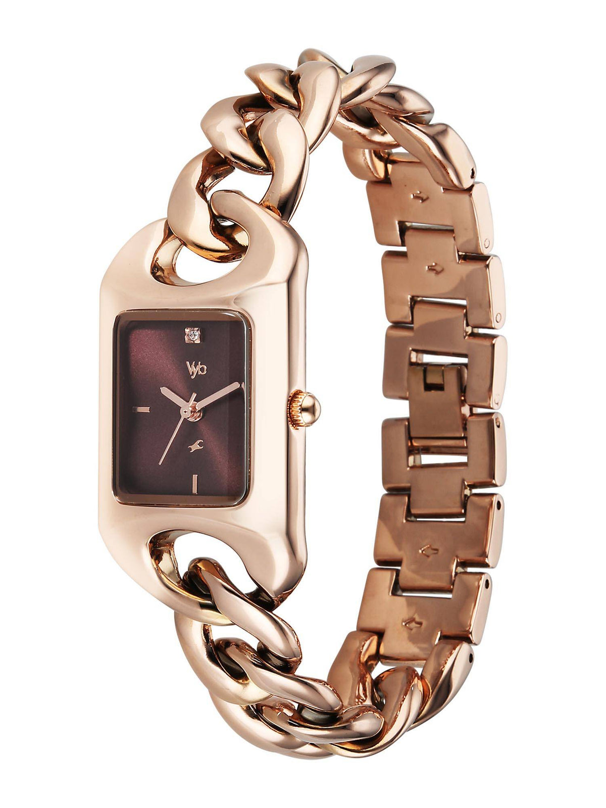 Vyb Prodigy Quartz Burgundy Dial Rose Gold Alloy Strap (FV60125WM01W) | W92 - view 3