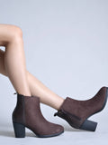 Women Brown Block Casual Boots | BT61 - view 1