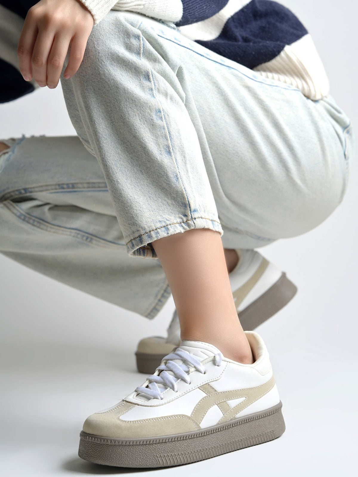 Women Beige Sneakers | SN09 - view 4
